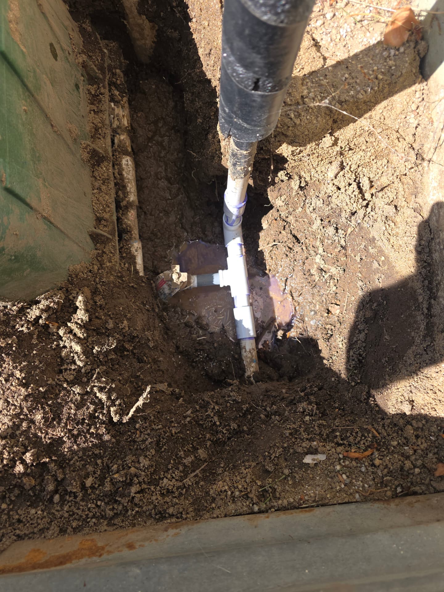 Burst PVC sprinkler line repair in Stead, NV